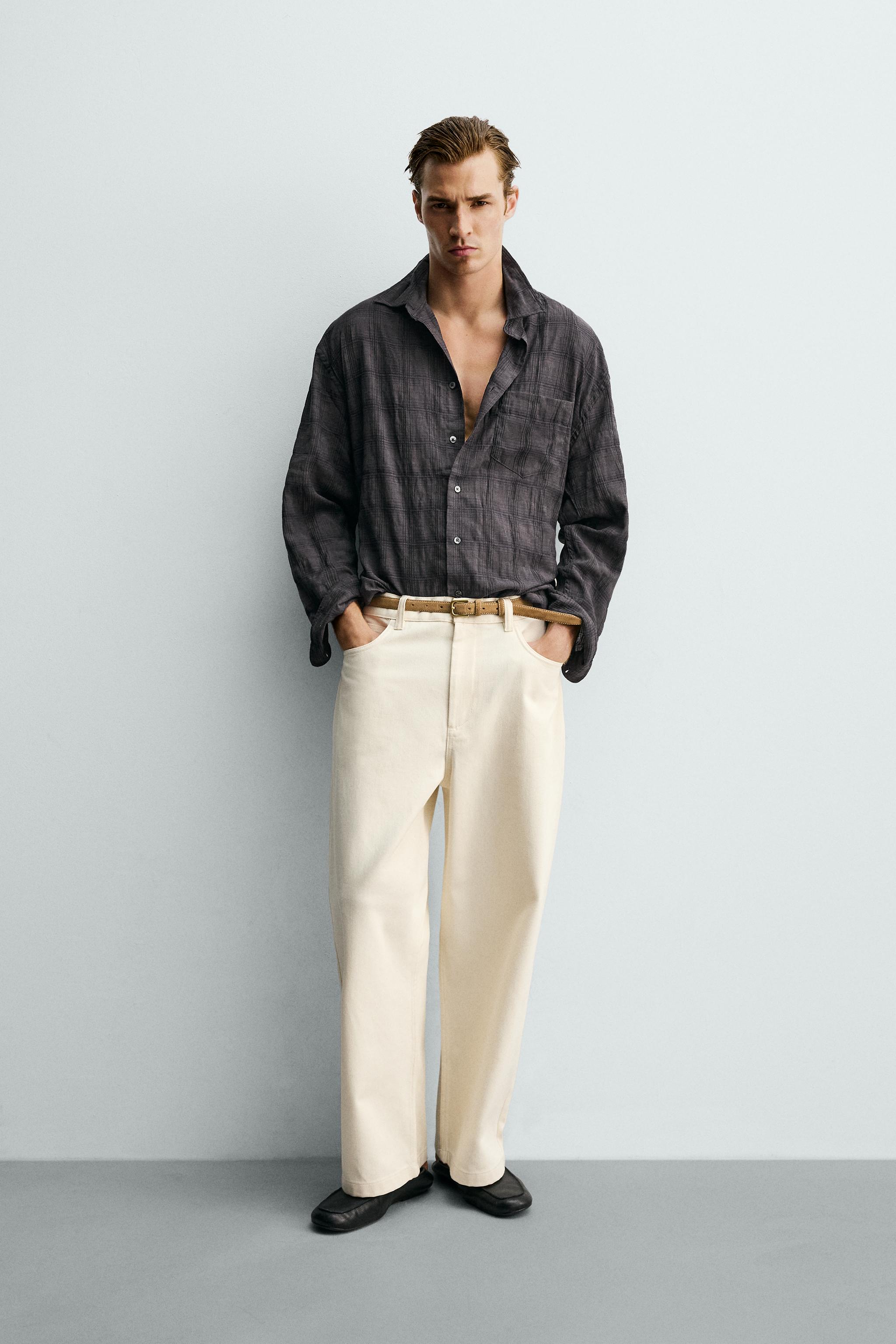 RELAXED FIT PLAID SHIRT